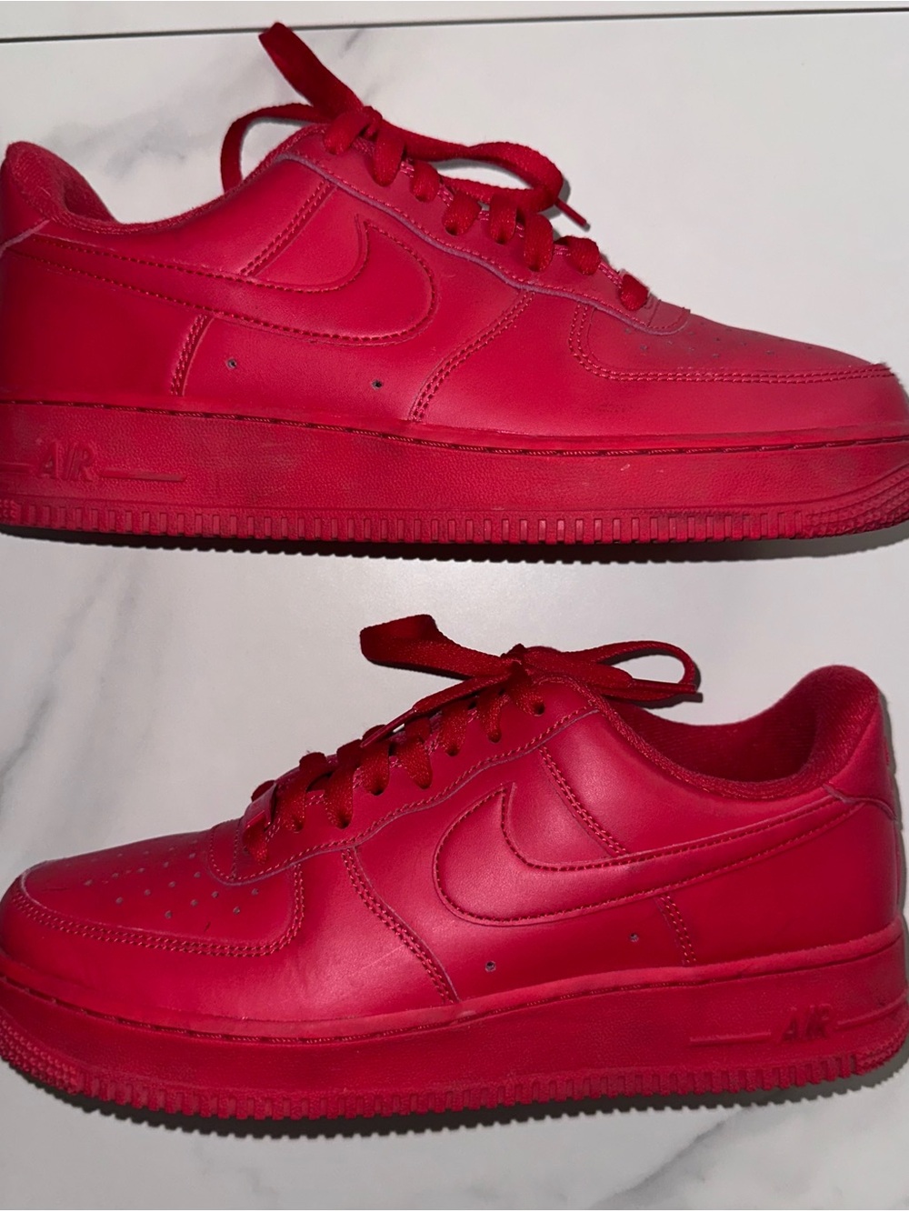 2021 Nike Air Force 1 Low '07 LV8 1 Triple Red Size 9